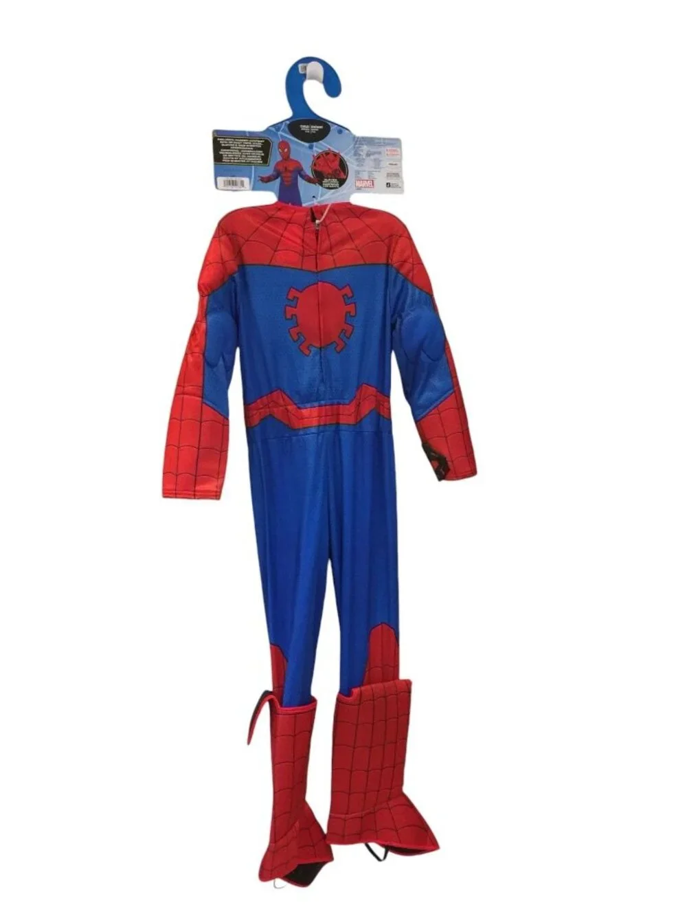 Marvel Spiderman Child Medium 7-8 Jumpsuit Mask Gloves Web Shooter Accent on Cuf